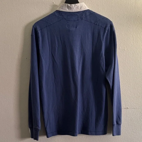 Rugby Ralph Lauren Blue and White Long Sleeve Shirt - Picture 2 of 4